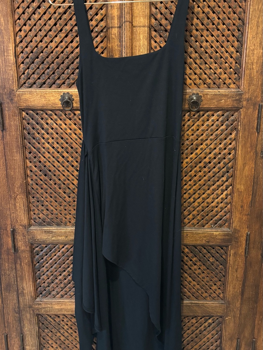 ARITZIA x WILFRED Black Asymmetrical Wrap Dress